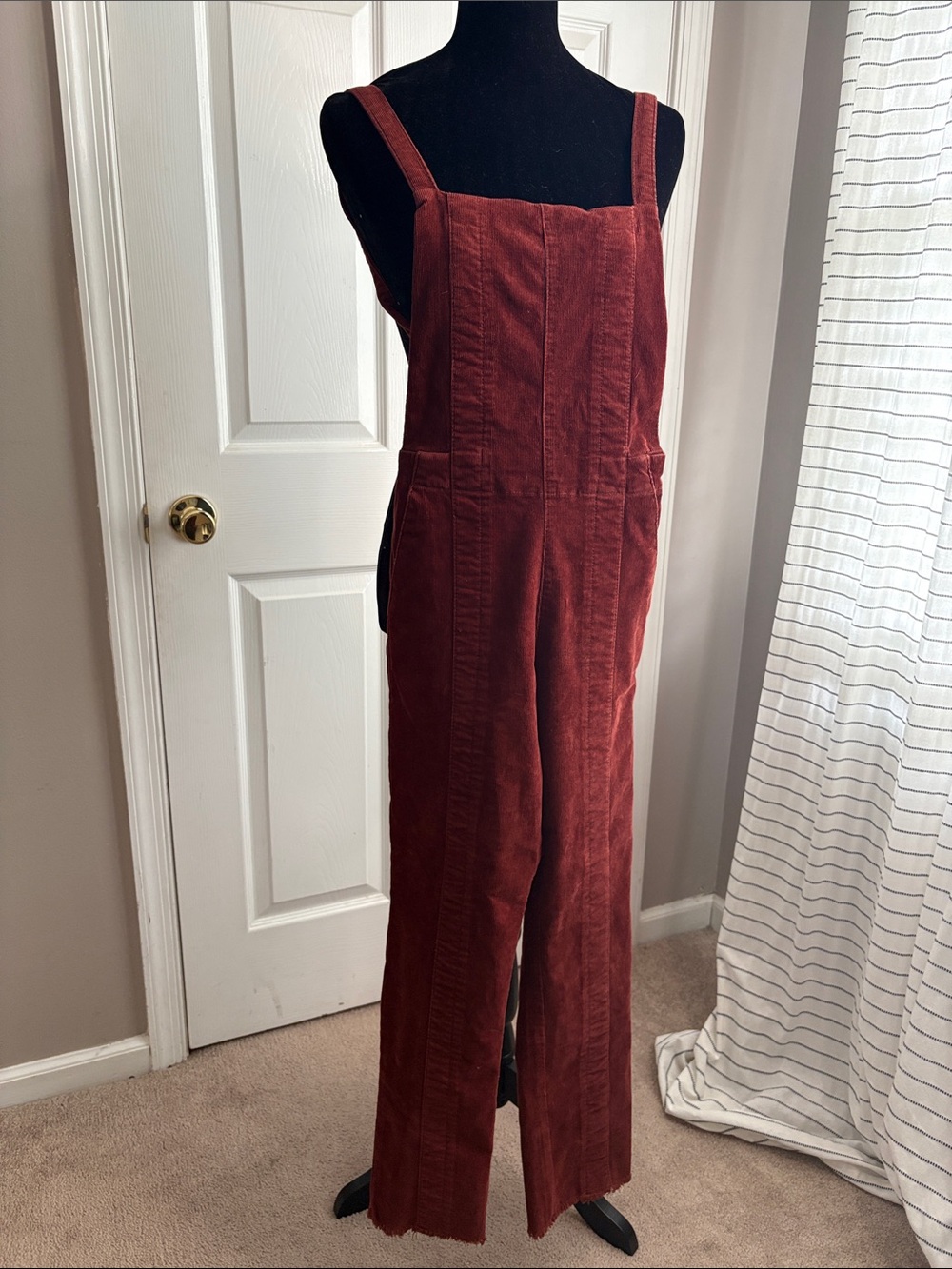 AG Adriano Goldschmied Rust Corduroy Overalls